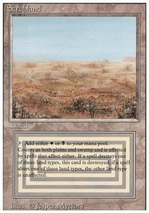 Magic: The Gathering Scrubland