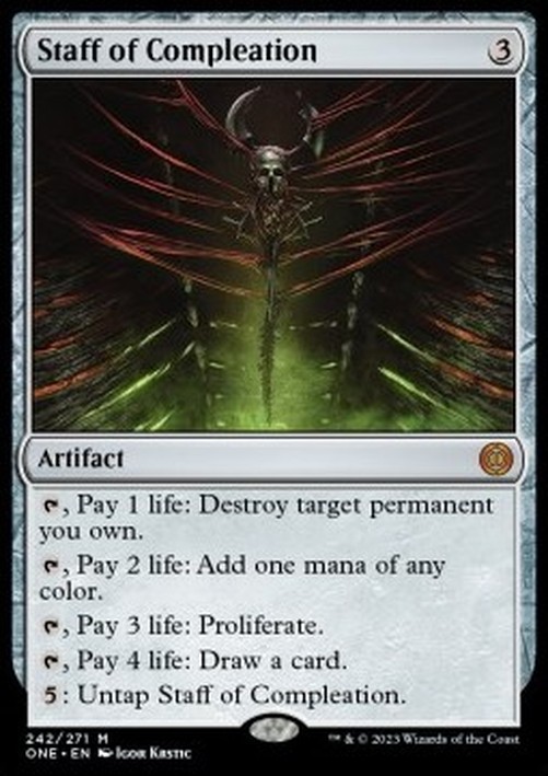 Magic: The Gathering Staff of Compleation