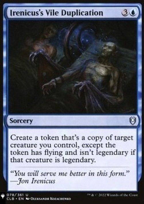 Magic: The Gathering Irenicus's Vile Duplication