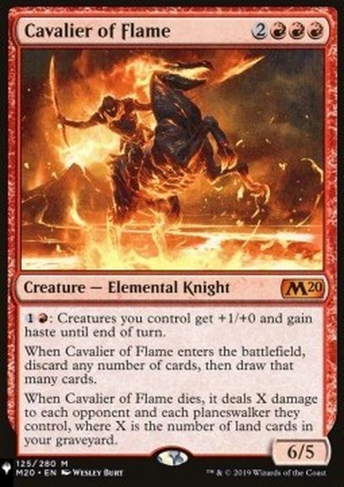 Magic: The Gathering Cavalier of Flame