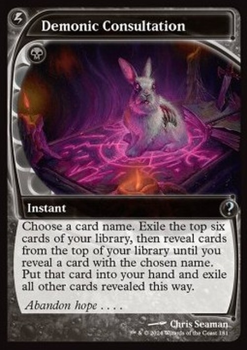 Magic: The Gathering Demonic Consultation