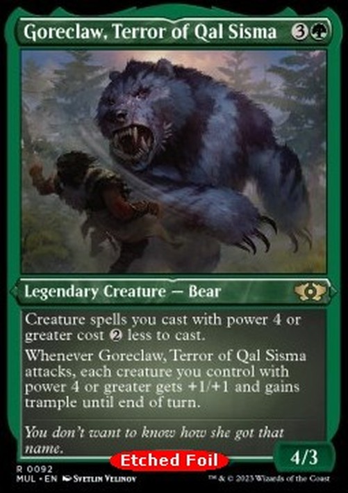 Magic: The Gathering Goreclaw, Terror of Qal Sisma (V.2)