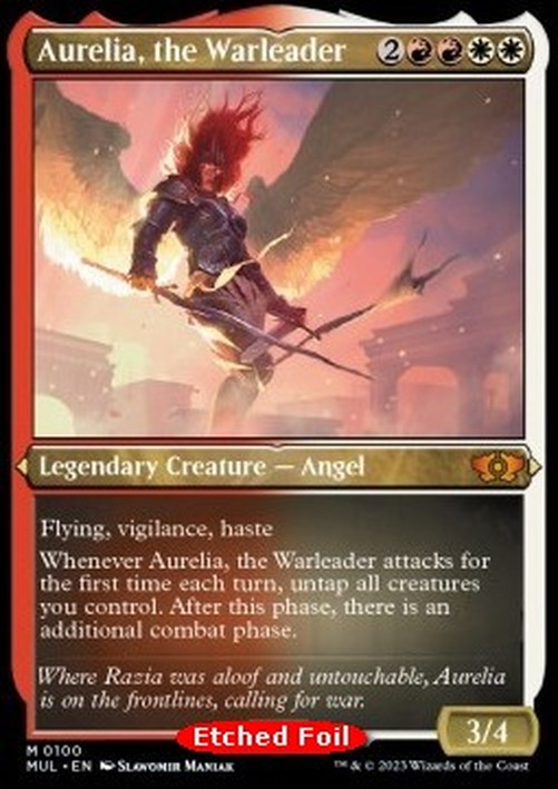 Magic: The Gathering Aurelia, the Warleader (V.2)