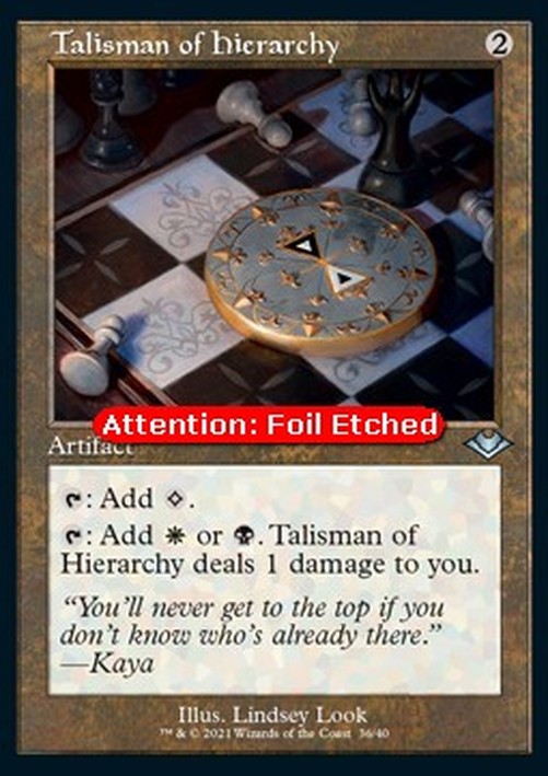 Magic: The Gathering Talisman of Hierarchy (V.2)