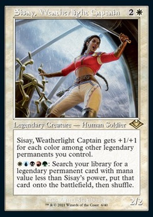 Magic: The Gathering Sisay, Weatherlight Captain (V.1)