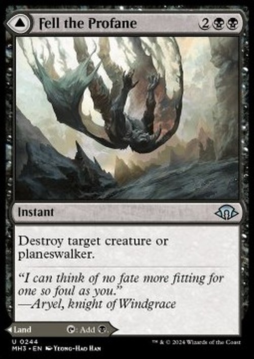 Magic: The Gathering Fell the Profane // Fell Mire