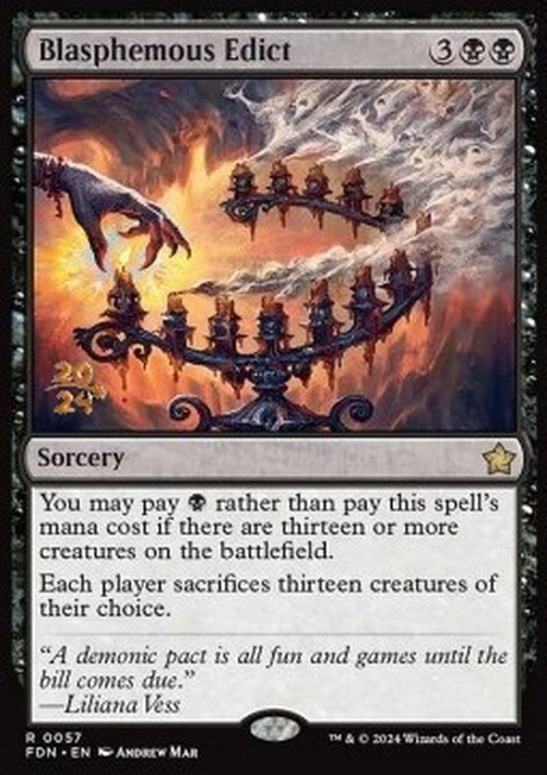Magic: The Gathering Blasphemous Edict (V.1)