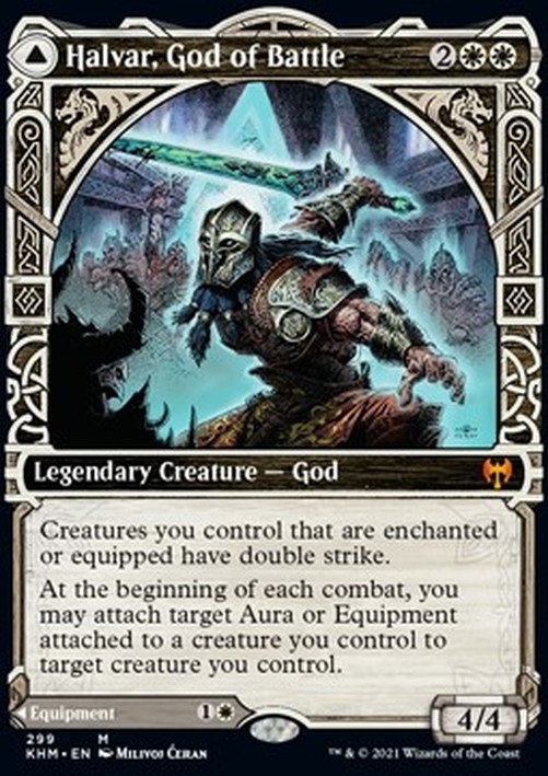 Magic: The Gathering Halvar, God of Battle // Sword of the Realms
