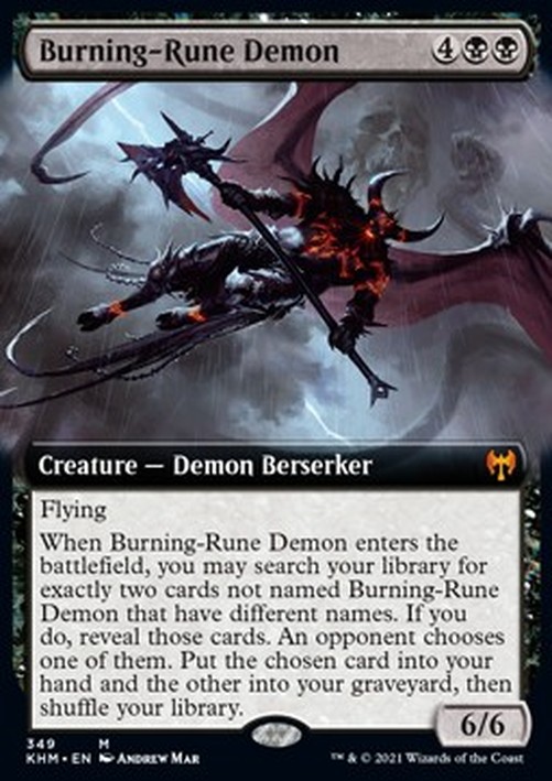 Magic: The Gathering Burning-Rune Demon