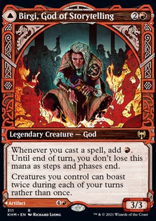 Magic: The Gathering Birgi, God of Storytelling // Harnfel, Horn of Bounty