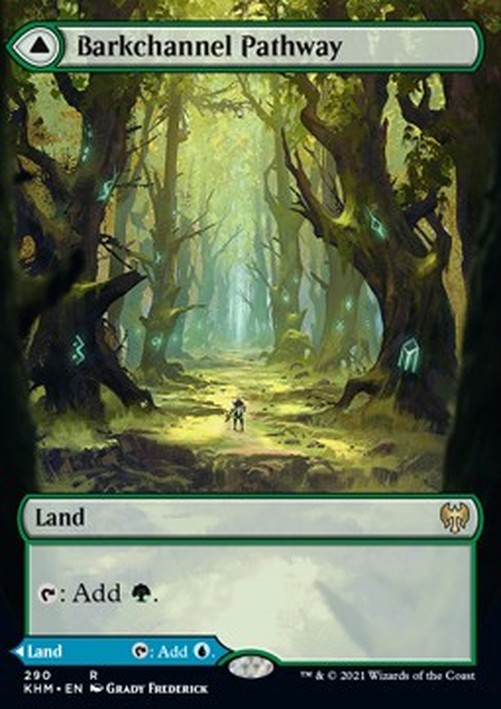 Magic: The Gathering Barkchannel Pathway // Tidechannel Pathway