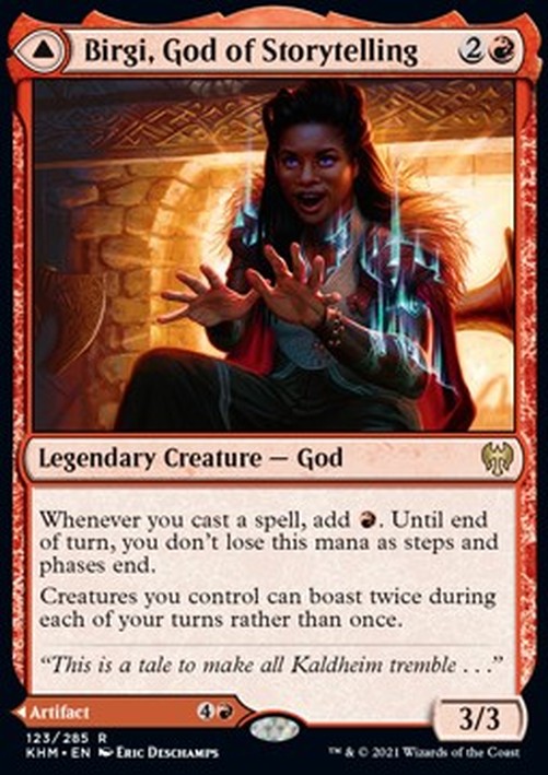 Magic: The Gathering Birgi, God of Storytelling // Harnfel, Horn of Bounty