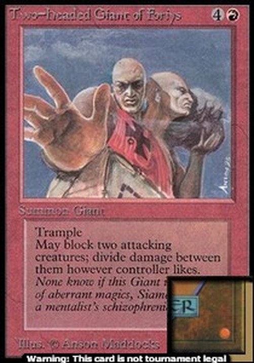 Magic: The Gathering Two-Headed Giant of Foriys