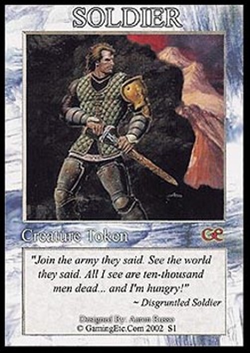 Magic: The Gathering Soldier Token (White 1/1)
