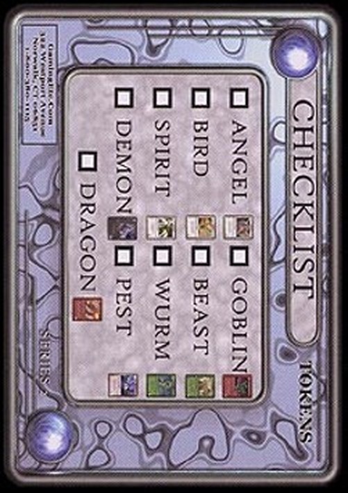 Magic: The Gathering GamingEtc Tokens Series 2 Checklist