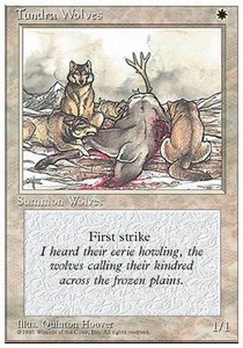 Magic: The Gathering Tundra Wolves
