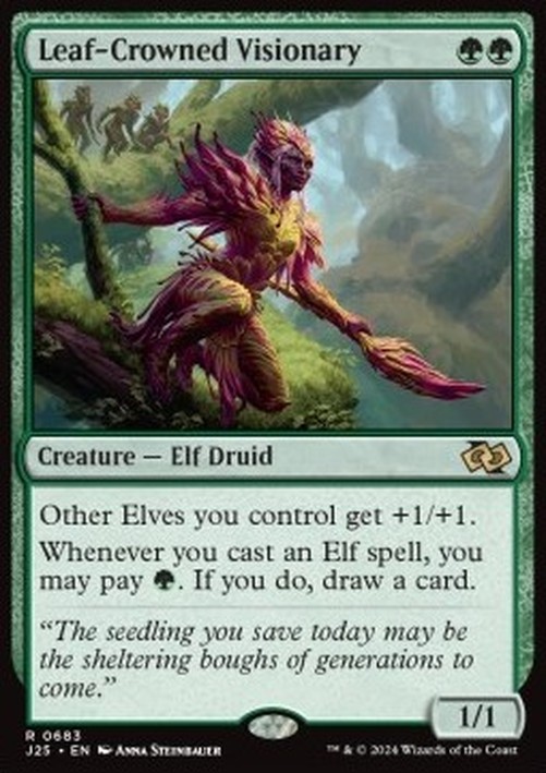 Magic: The Gathering Leaf-Crowned Visionary