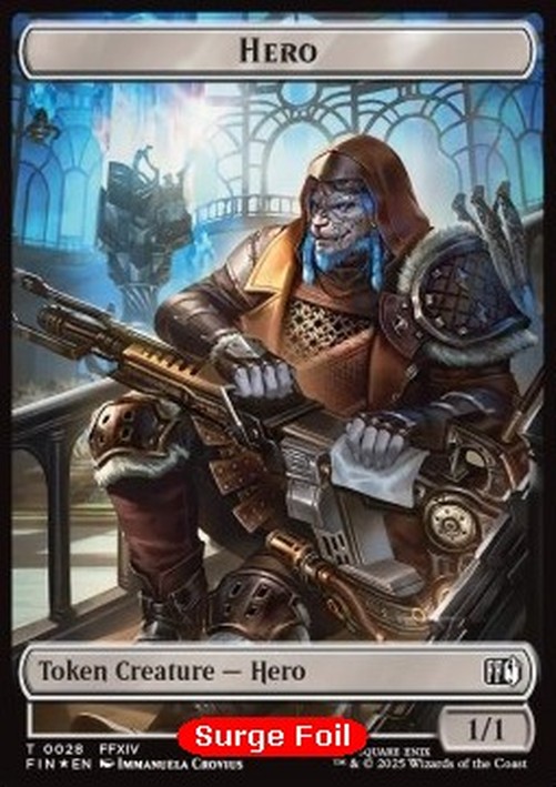 Magic: The Gathering Hero Token (W 1/1) // Bird Token (U 1/1 Flying, Vigila