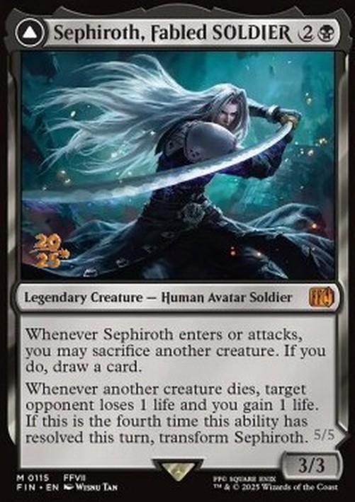 Magic: The Gathering Sephiroth, Fabled SOLDIER // Sephiroth, One-Winged Ang