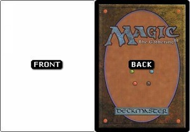 Magic: The Gathering White Filler Card
