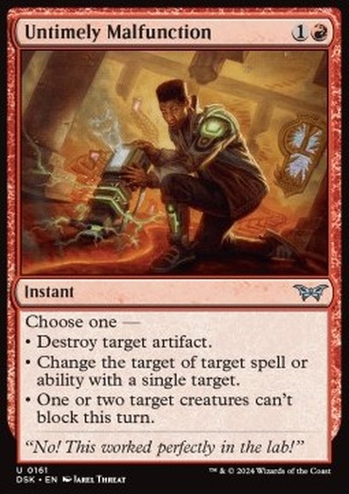 Magic: The Gathering Untimely Malfunction