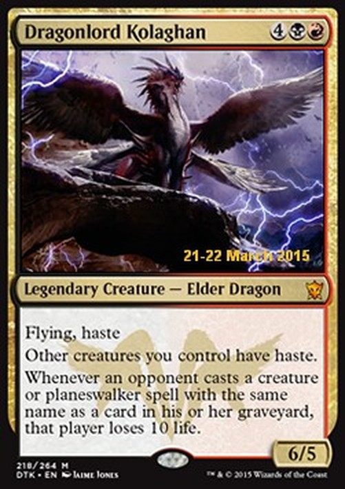 Magic: The Gathering Dragonlord Kolaghan