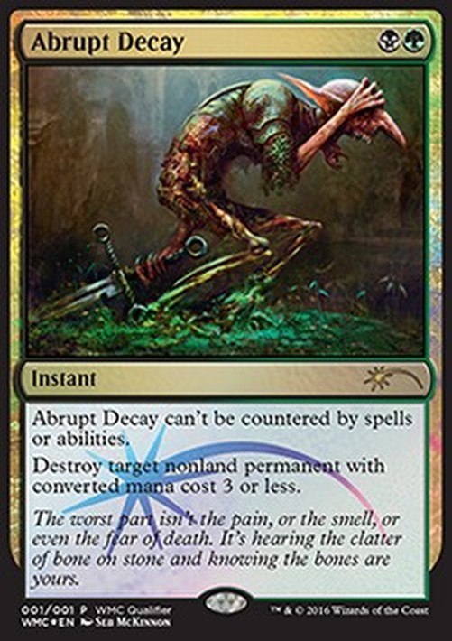 Magic: The Gathering Abrupt Decay
