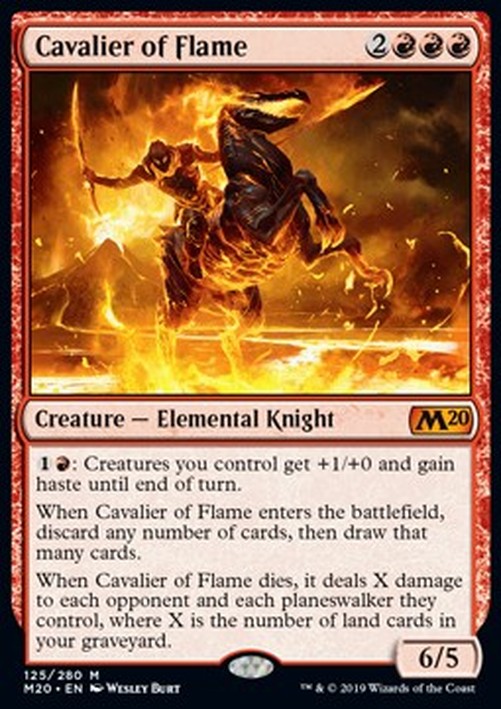 Magic: The Gathering Cavalier of Flame