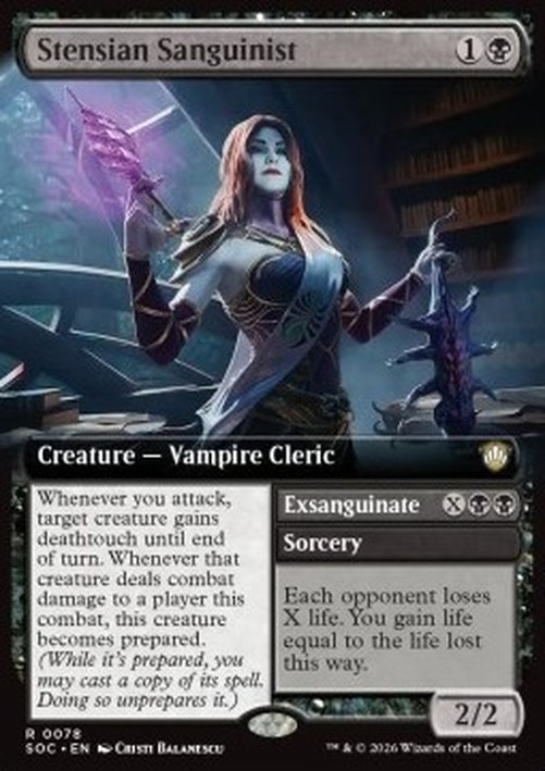 Magic: The Gathering Stensian Sanguinist // Exsanguinate