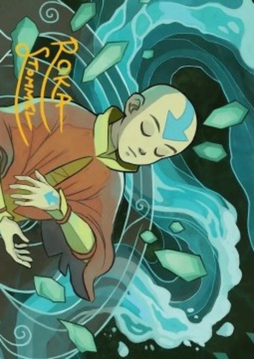Magic: The Gathering Art Series: Aang, at the Crossroads (V.2)
