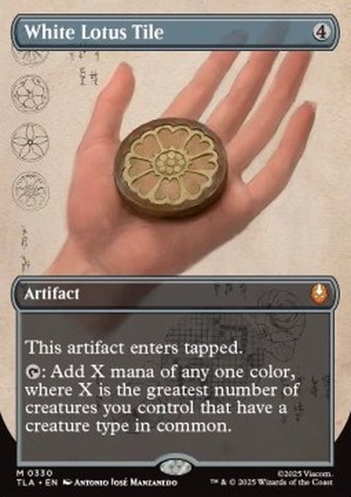 Magic: The Gathering White Lotus Tile