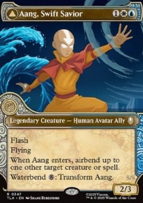 Magic: The Gathering Aang, Swift Savior // Aang and La, Ocean's Fury (V.2)