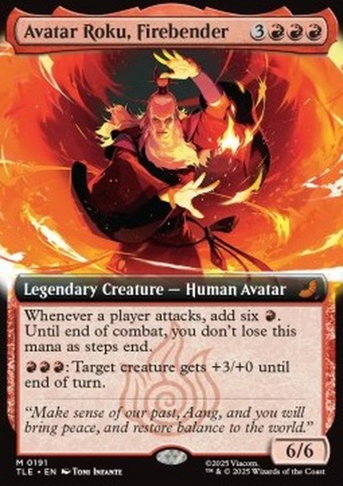Magic: The Gathering Avatar Roku, Firebender (V.2)