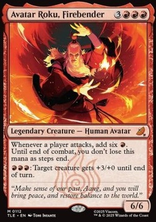 Magic: The Gathering Avatar Roku, Firebender (V.1)