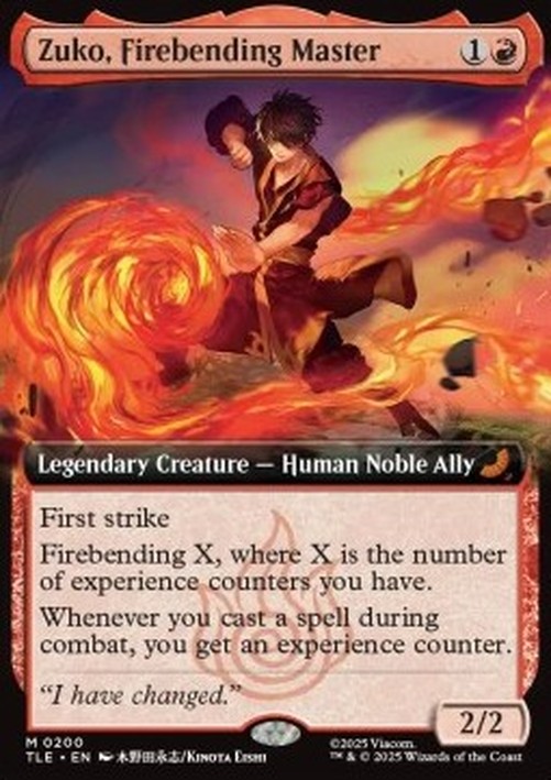 Magic: The Gathering Zuko, Firebending Master (V.2)