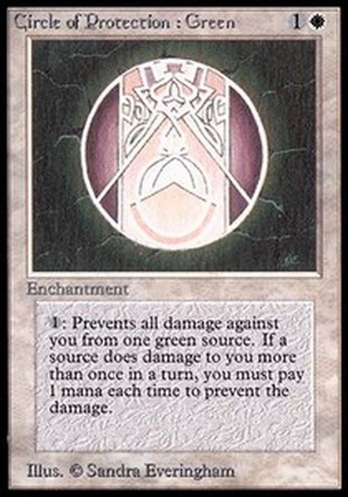 Magic: The Gathering Circle of Protection: Green
