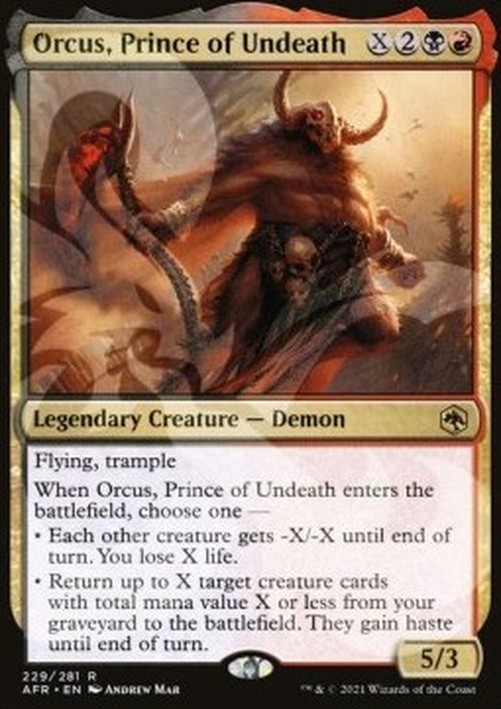 Magic: The Gathering Orcus, Prince of Undeath (V.3)