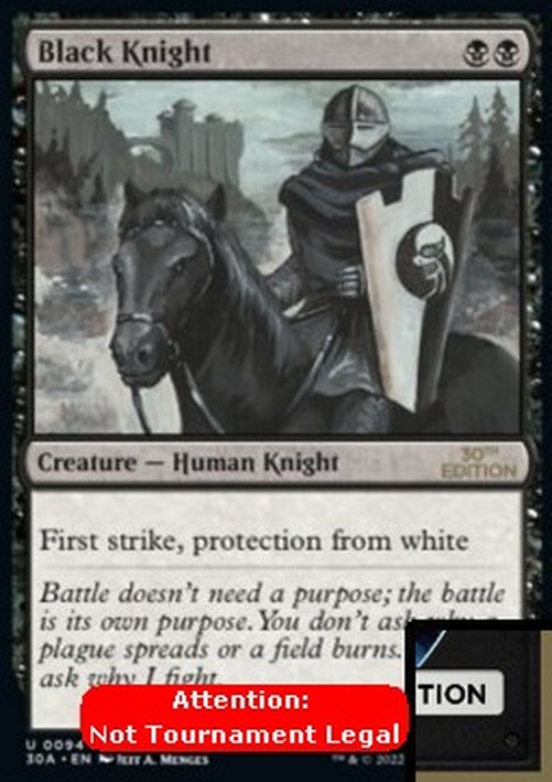 Magic: The Gathering Black Knight (V.1)