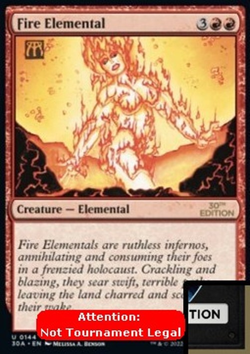 Magic: The Gathering Fire Elemental (V.1)