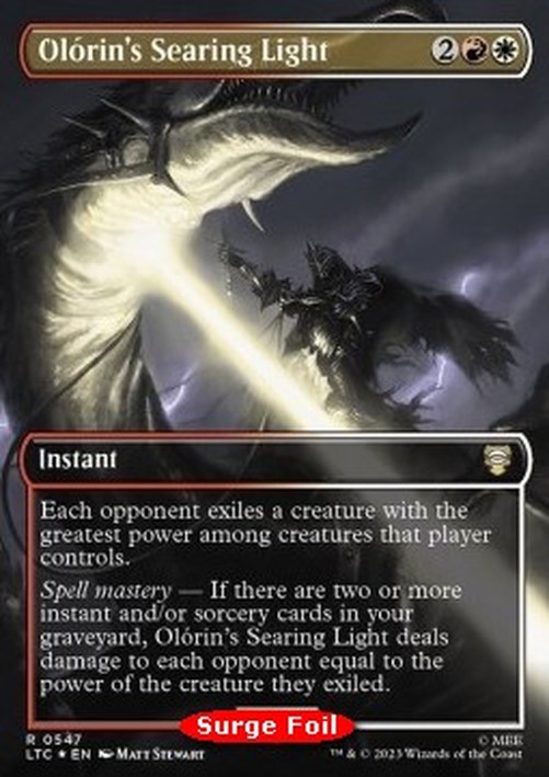 Magic: The Gathering Olórin's Searing Light (V.2)
