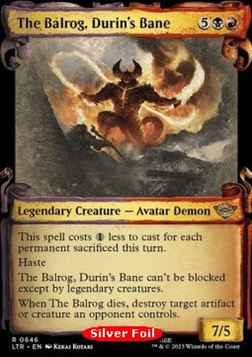 Magic: The Gathering The Balrog, Durin's Bane (V.2)