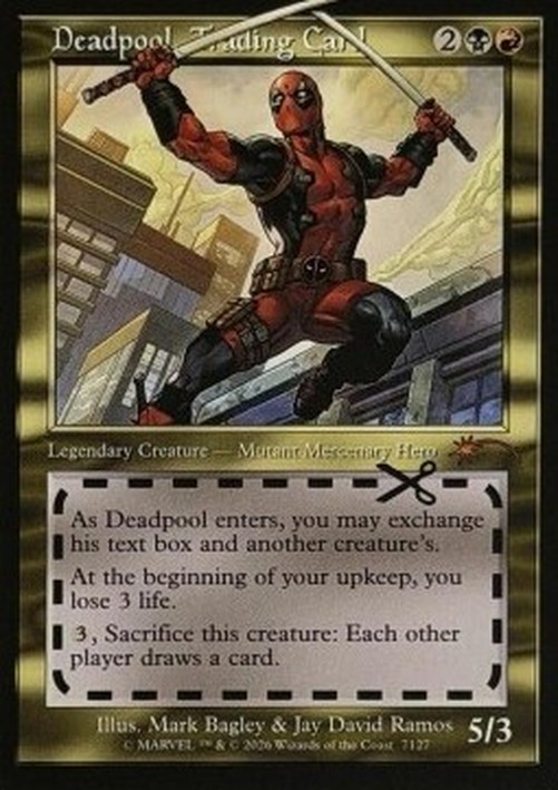 Magic: The Gathering Deadpool, Trading Card (V.1)
