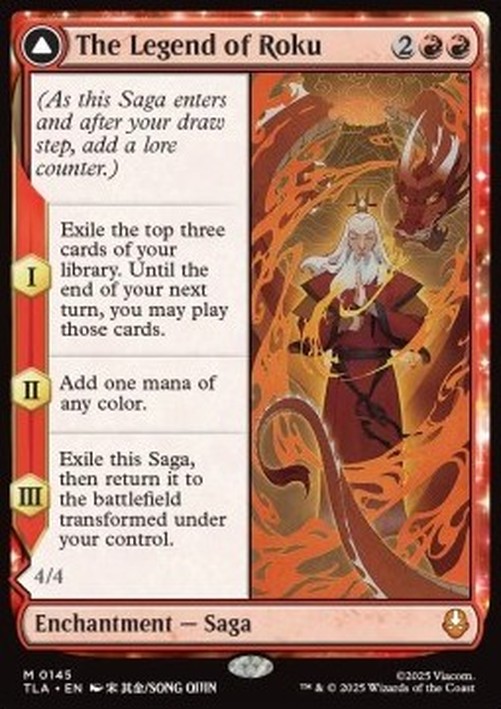 Magic: The Gathering The Legend of Roku // Avatar Roku