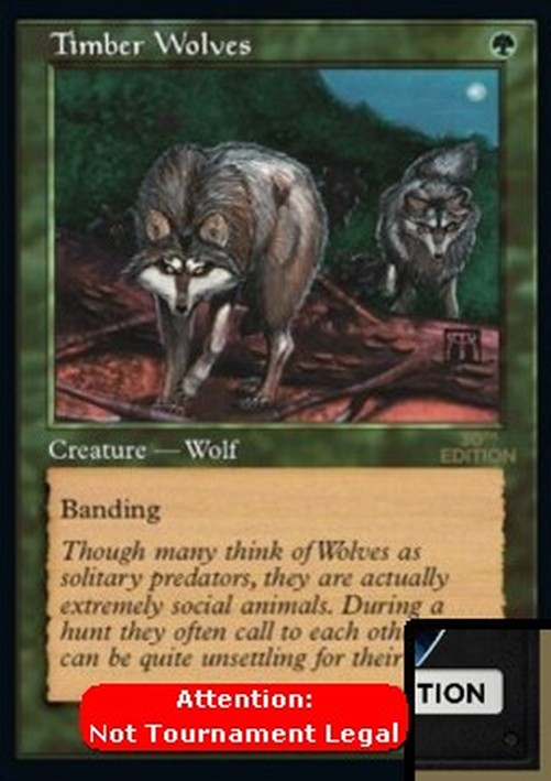Magic: The Gathering Timber Wolves (V.2)