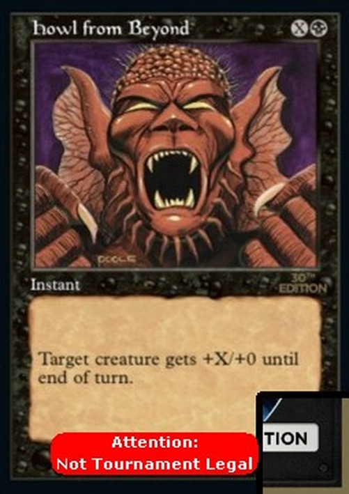 Magic: The Gathering Howl from Beyond (V.2)