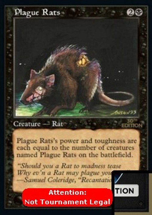 Magic: The Gathering Plague Rats (V.2)