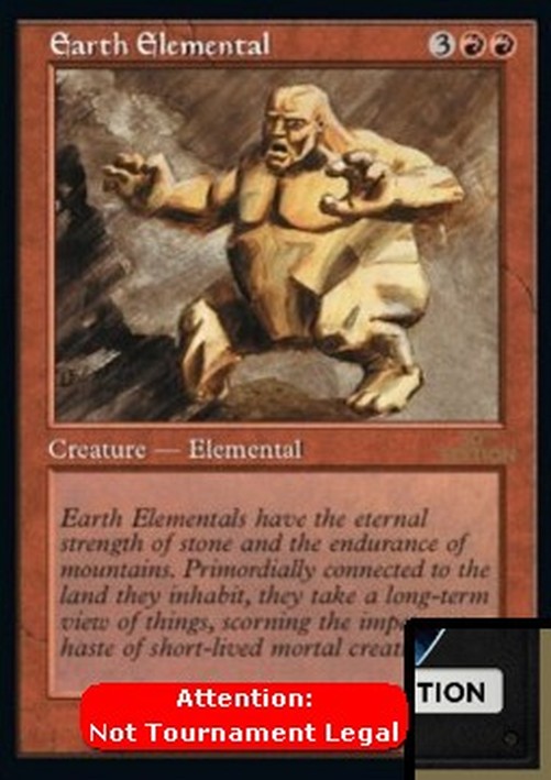 Magic: The Gathering Earth Elemental (V.2)