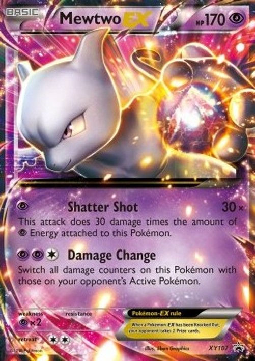 Pokemon Mewtwo EX  (XYPR 107)