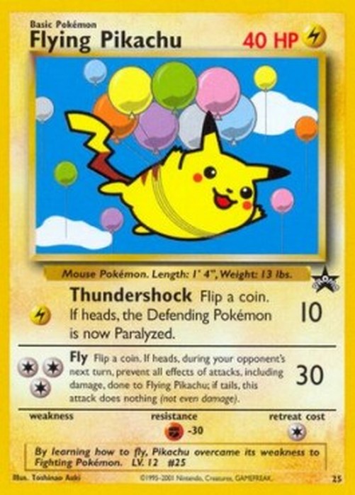 Pokemon Flying Pikachu  (WP 25)