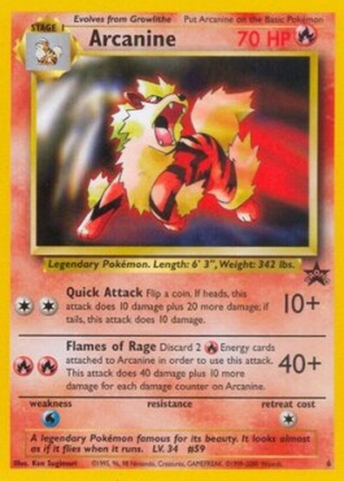 Pokemon Arcanine (WP 6)
